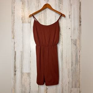 Old Navy Women's Slub Knit  Cami Strap Dress Brown Size Medium